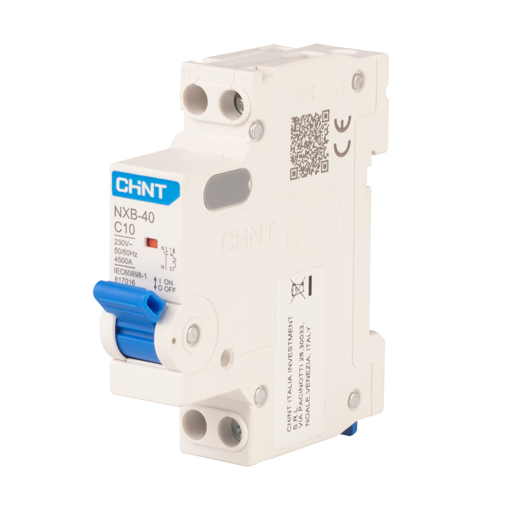 Interruttore Magnetotermico 10A 1 Polo + Neutro 230V - Polypool Interruttore Magnetotermico 10A 1 Polo + Neutro 230V - Polypool